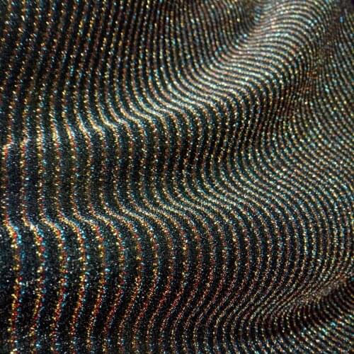 Shimmer fabric stripped metallic polyester party decoration shiny fabric craft material 1 Meter