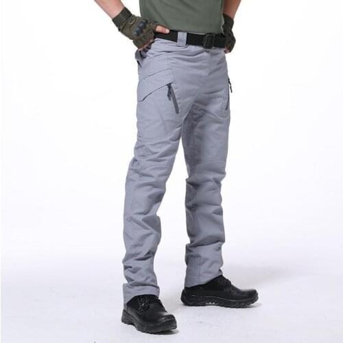 Men Spring Anti-wear Multi-pocket Tactical Pants Male Outdoor Camping Climbing Fishing Training Army Fans Hunting Cargo Trousers