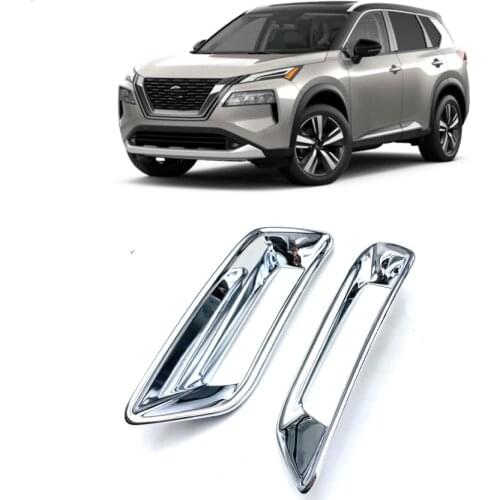 For Nissan X-TRAIL Rogue 2021-2022 High Quality ABS Rear Fog Lamp Frame Rear Fog Lamp Bright Frame Decoration Car Accessories