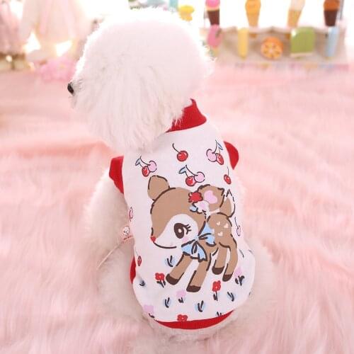 Dog Hoodies Pet Clothes For Dogs Animal Print Dog Clothes Spring And Autumn Vest Jacket Cat Clothing Yorkies Teddy Leisure Coat