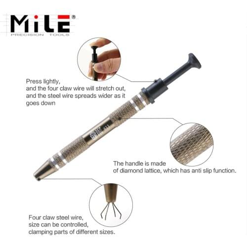 MILE IC Extractor BGA Chip Electronic Component Gripper Hand Tools Suction Pen Repair Tool Small Chip Pick Up For phone repair