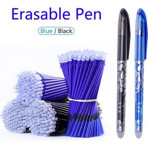 3/12/13pcs 0.5mm Blue Black Ink Gel Pen Erasable Refill Rod Erasable Pen Washable Handle School Writing Stationery Gel Ink Pen