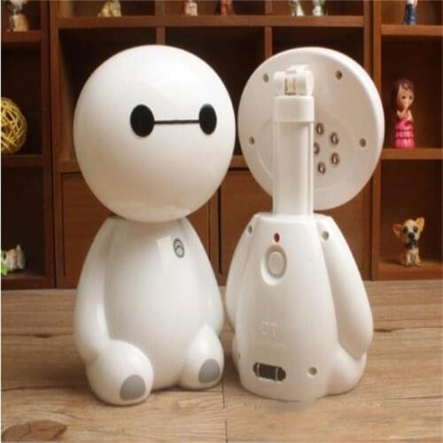 Hot Sale Big White Rechargeable Desk Lamp Cartoon Mini Energy Saving LED Telescopic Folding CFL