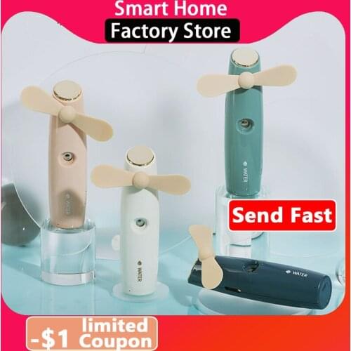 Spray Little Fan Portable Portable Small Mini Student USB Charging Handheld Water Replenishing Instrument Refrigeration Humidifi