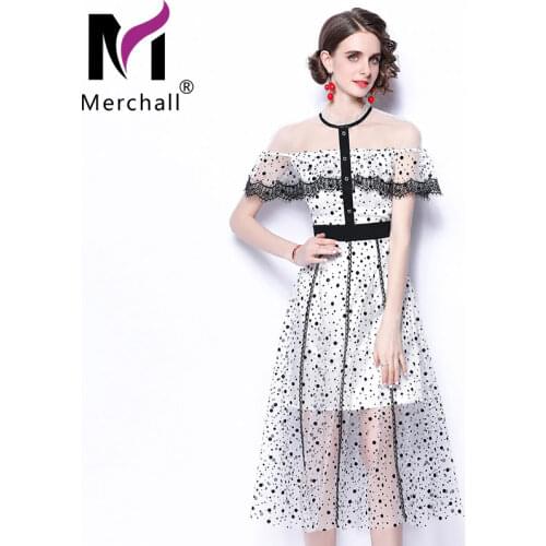 Merchall Summer Polka Dot Dresses