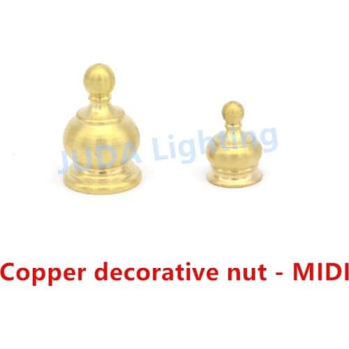 M10 metal Pure copper decorative nuts brass screw edison ceiling rose canopy lamp base chandeliers led pendant lamp fittings