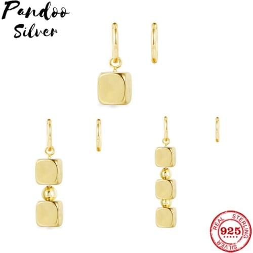 Fashion Charm Sterling Silver Copy 1:1 Copy,Letter Numeral Symbol Dice Customized Earrins Women 2021 Jewelry Gift