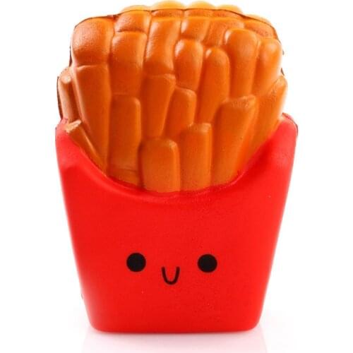 Jumbo Simulation French Fries Scented Squishy Slow Rising Soft Stuffed Squeeze Toys Kids Grownups Stress Relief Toy 12*10 CM