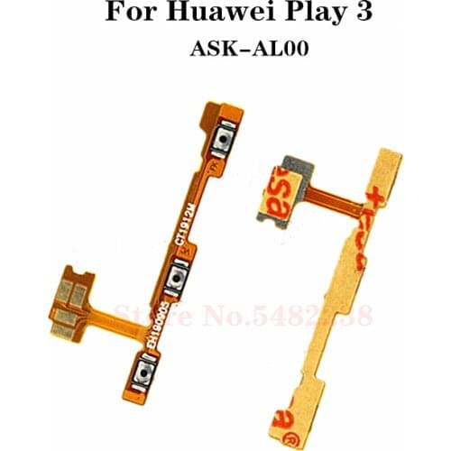 Original Power ON OFF Volume Side Buttons Flex Cable For Huawei Honor Play 3 Play3 ASK-AL00 Power Switch Side Key Connector