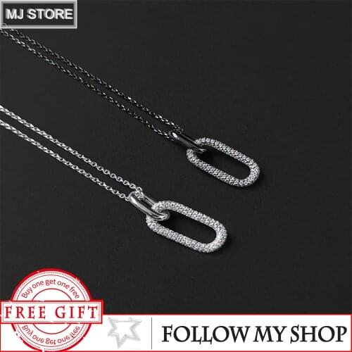 Necklace Adjustable S925 Sterling Silver Two colors Ring pendant Fashion Personality Luxury Brand Monaco Jewelry Woman Gifts