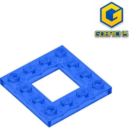 Gobricks GDS-571 Plate, Modified 4 x 4 with 2 x 2 Cutout Tubes compatible 64799 pieces of childrens toys