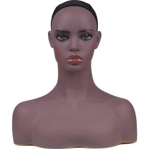 PVC Female Mannequin Head Bust Sale For Wig Jewelry And Hat Display