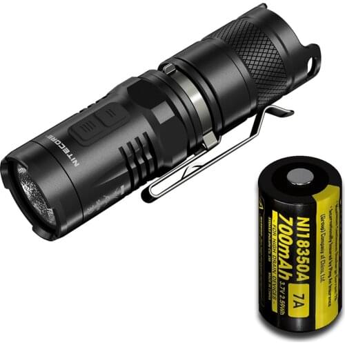 Sale NITECORE MT10C + IMR18350 Rechargeable Battery 920 Lumen CREE XM-L2 U2 LED Portable Tactical Flashlight for Outdoor Camping