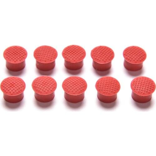 10pcs Laptop Nipple Rubber Mouse Pointer Cap for IBM Thinkpad Little TrackPoint Red Cap for Lenovo Keyboard Trackstick Guide