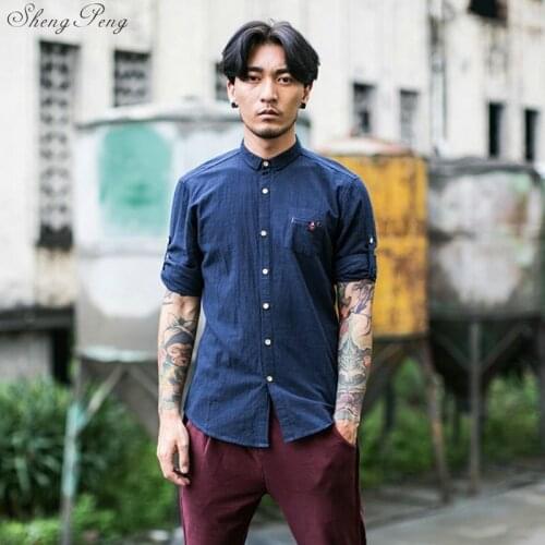 Traditional chinese clothing traditional chinese blouse shanghai tang oriental mens clothing male clothes Q021