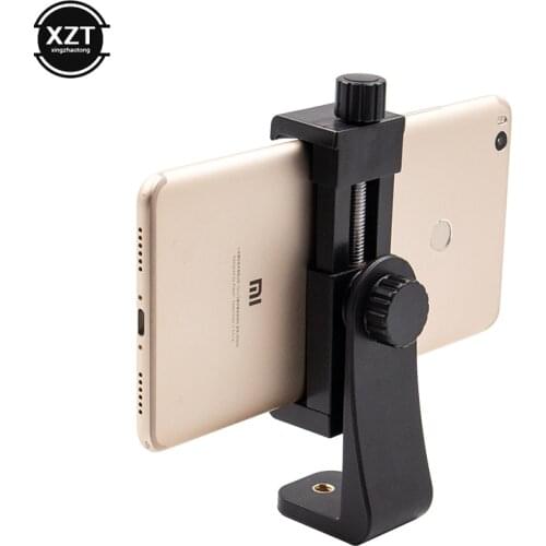 Universal Phone Tripod Mount Adapter Cell Phone Clipper Holder Vertical 360 Tripod Stand for iPhone X XR 7 8 Plus Samsung S8 S7