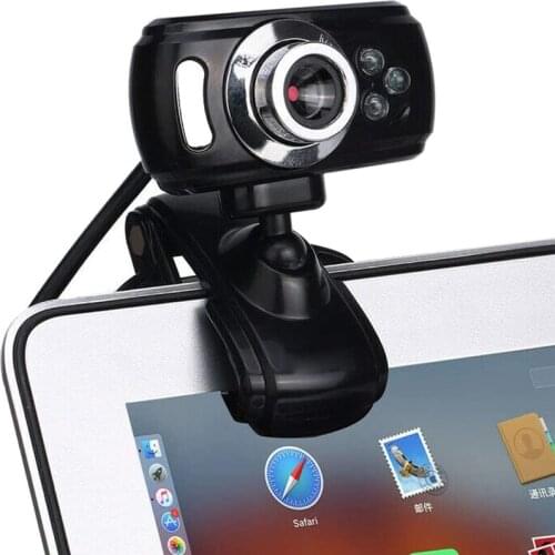 HD USB webcam digital external camera with night vision light camera USB connection suitable for online classroom