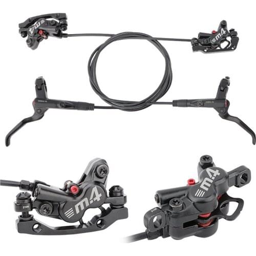MTB Brake bicycle Hydraulic 160mm Disc Brake Four-piston front Right / left rear brake 800 / 1400mm bike oil brake MT420