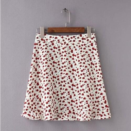 Women Dots Mini Skirt Green White Saia High Waistline Faldas sexy Skirts 2021 Summer