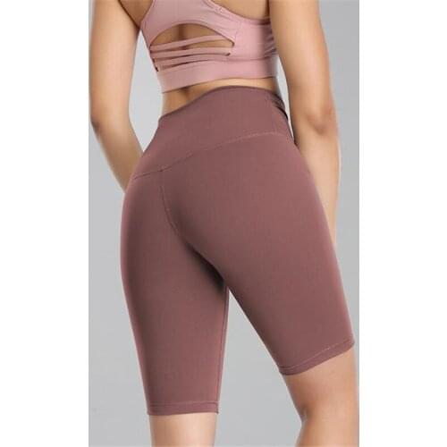2020 Women Yoga Shorts Double Sided High Waist Tight Butt Lifting Squat Fitness Gym Workout Running Sports Five Points Trousers