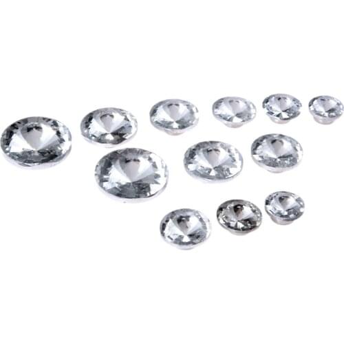 10Pcs 16/18/20/22/25/30mm Diamond Crystal Upholstery Nails Button Tack Stud Pins Sofa Bag Wall Decoration Furniture Accessory