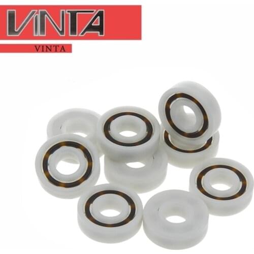 10pcs Nylon Plastic Ball Bearings POM6000 POM6001POM6002 POM6003 Miniature Ceramic Ball Bearing shaft bearings housing rodamento