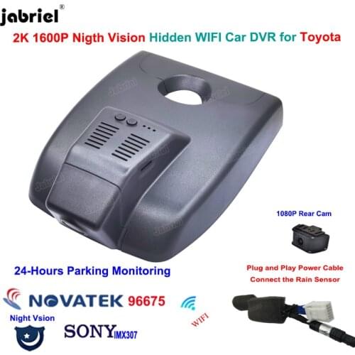 2K 1600P Car Dvr Dash Cam Cameras For Toyota Corolla L LE SE XSE XLE For Toyota Levin For Toyota Auris 2018 2019 2020 2021 E210