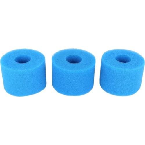 3PCS for Intex Pure Spa Reusable/Washable Foam Hot Tub Filter Cartridge S1 Type