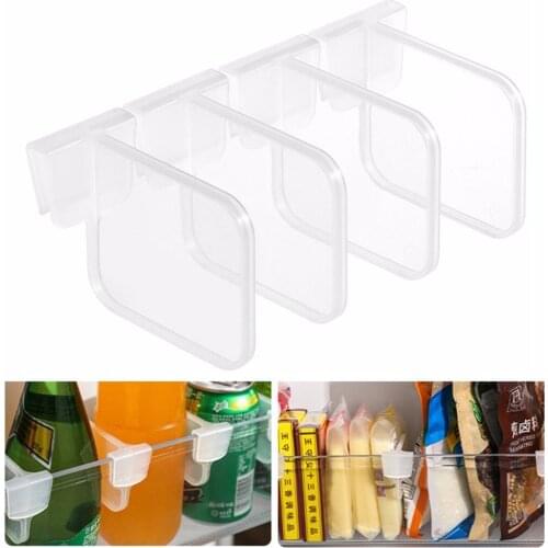 4x Refrigerator Partition Board 7.7*5.5cm Divider Storage Rack Adjustable Board Drawer *100% Brand New And High Quality
