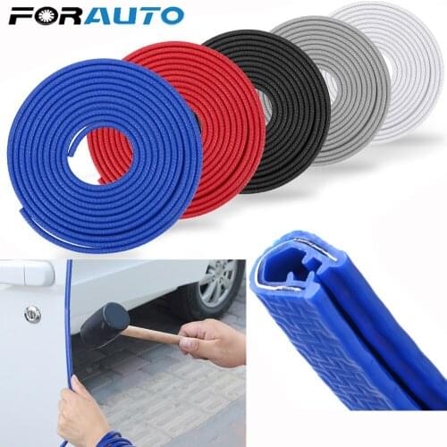 5M Car Door Anti Collision Strip Disc Bumper Edge Guard Scratch Protector Auto Accessories with Steel Sealing Trim Moulding