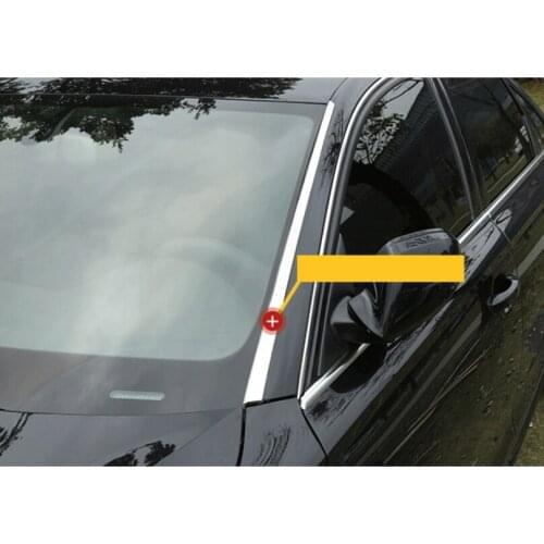Stainless steel car front window trims for audi a4 q3 a6 q5 a3