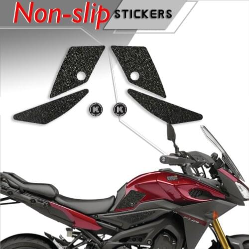 Motorcycle tank grip fuel tank traction pad side knee grip friction protector sticker for YAMAHA 15-17 FJ-09