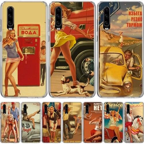 WW2 Sexy Pin up Girl Vintege Phone Case for Xiaomi Redmi Note 10 9S 9 8T 9 8 7 7A 8A 9A 9C 6A 6 S2 K20 S30 Pro Fashion Cover Cap