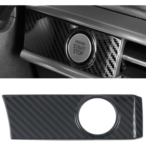 Carbon Fiber Engine Start Stop Switch Button Decora Cover For Kia K5 Optima 20