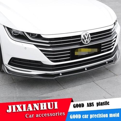 For Volk swagen CC Body kit spoiler 2019-2020 For CC TF ABS Rear lip rear spoiler front Bumper Diffuser Bumpers Protector