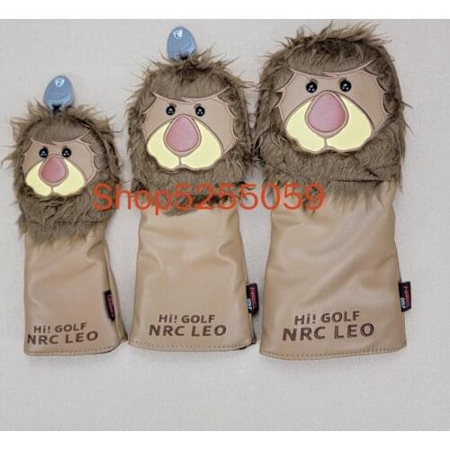 Lion The King Of The Forest Golf Club Driver Fairway Wood Hybrid UT Headcover For Golf Club Head Protect Cover