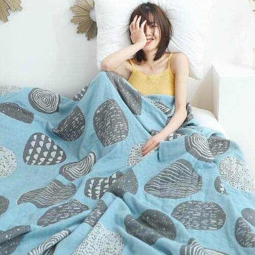 Cotton Muslin Blanket for Bed Sofa Travel Breathable Bedding Coverlet Large Size Soft Throw Blankets Summer Air Condition Quilt