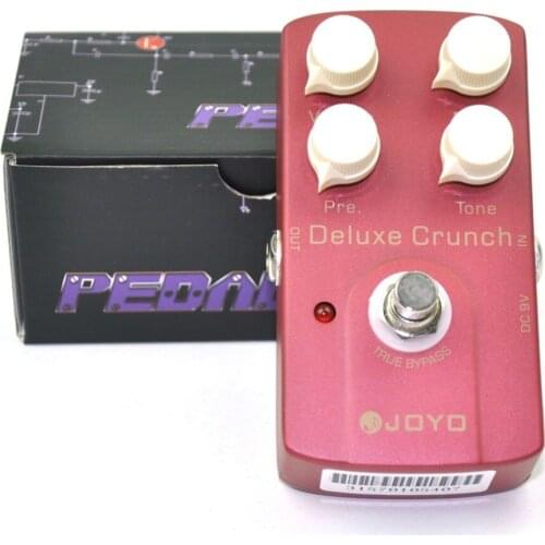 JOYO JF-39 Deluxe Crunch Overdrive Guitar Pedal Effect True Bypass Red