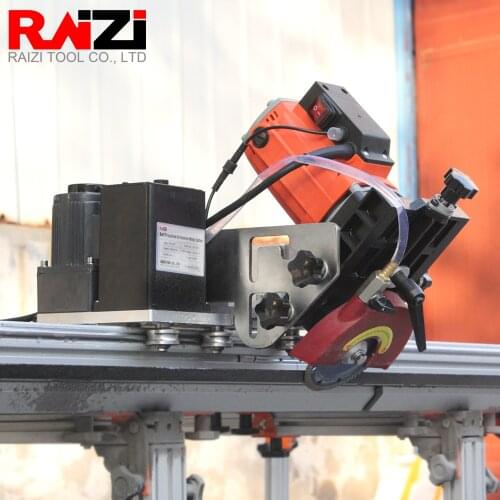 Raizi Tile Cutting Saw Machine With 2.7m Rail Guide Large Format Porcelain Ceramic Tile 45 Degree Portable Cutting Machine