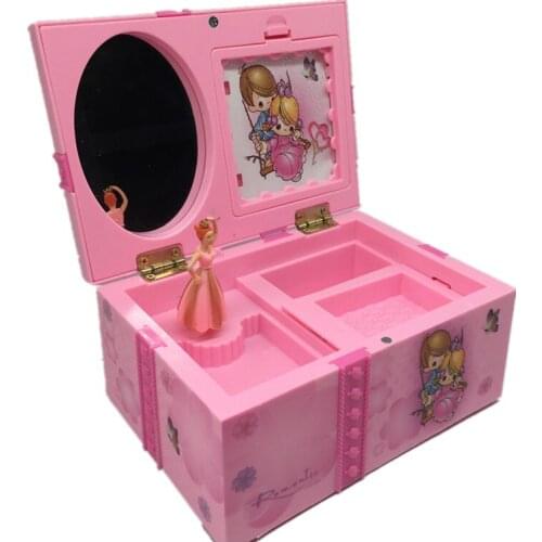 Dream Girl Musical Box Pink Ballet Dancer Doll Music Box Birthday Party Gifts for Kids Girls Favors Gift Toy Wedding Decoration
