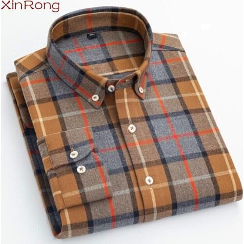 New Autumn Cotton Mens Long-sleeved Stitching Large Size Shirt Casual Daily Cardigan Plaid Vogue Out Loose Shirt Youth Clothes