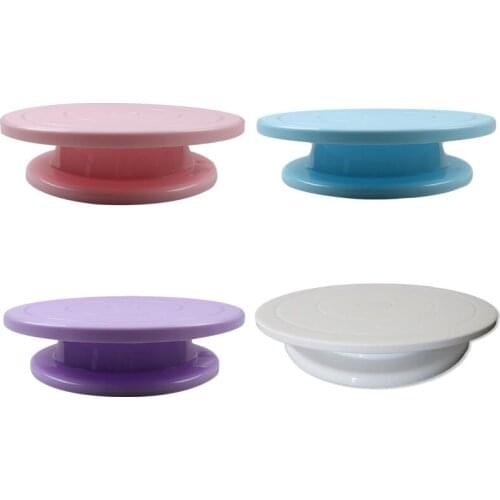 10 Inch Cake Turntable Rotating Anti-skid Round Cake Stand Cake Decorating Tools Cake Rotary Table Kitchen Tools NJ70107