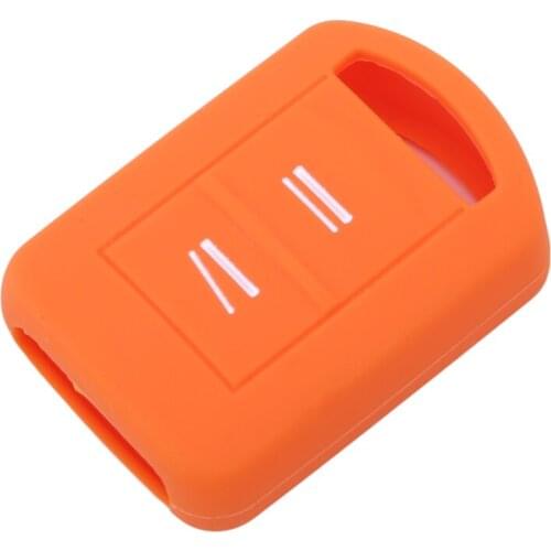 Silicone Rubber Car Key Fob Case Cover Set Skin For Cars 2 Buttons Key Creative Car Accessories