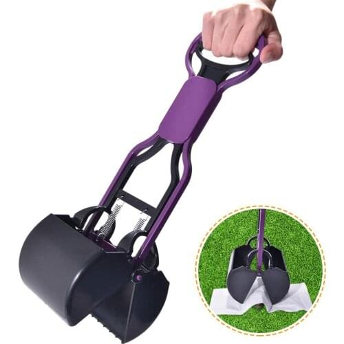 Pet Pooper Scooper Long Handle Jaw Poop Scoop Clean Pick Up Animal Waste Dog Puppy Cat Waste Picker Cleaning Tools