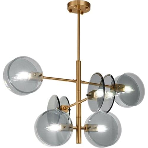Modern chandelier branching structure creative design lighting luxury glass hanging lamp for living room dining room