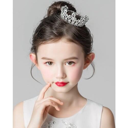 Small Crowns For Kids Crystal Tiara Princess Queen Children Diadems Wedding Pageant Hair Accessories Fashion Jewelry