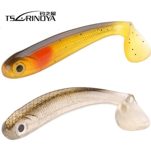 TSURINOYA 4Pcs Soft Bait 65mm/3.5g 3D Hollow Fish Artificial Baits Lure Bass Fake Feeder Leurre Peche Dur Wobbler Carp Swimbaits