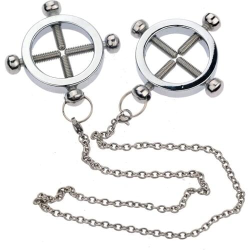 Metal Nipple Clamp Breast Clip Stimulator Adult Games BDSM Bondage Nipple Torture Clamps Sex Toys For Woman Men Erotic Tools