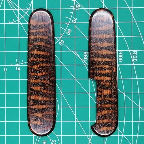1 Pair Handmade snakewood Handle Scales for 91mm Victorinox Swiss Army Knife EDC Mod