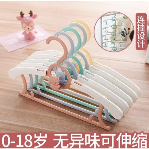 New 10Pcs/Lot PP Plastic Hangers For Clothes Anti skid Drying Clothes Rack baby Children Hanger Non Slip Hangers Hook